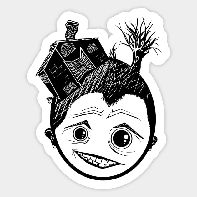 house head Sticker by defeale